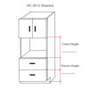 Picture of 2 Drawers Oven Pantry Cabinet
