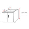 Picture of Farmhouse Sink Base Cabinet (FSB)